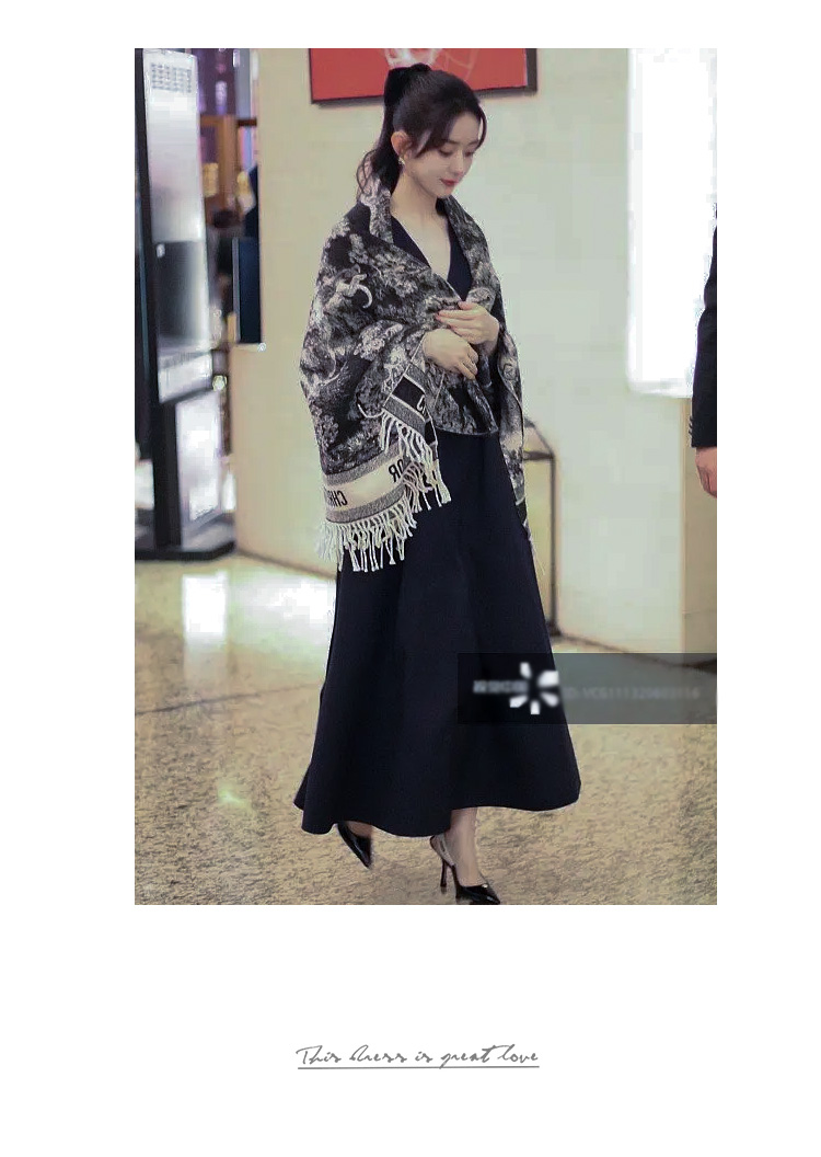 suntek赵丽颖同款空调房披肩办公室秋冬季保暖长款仿围巾两用夏外搭