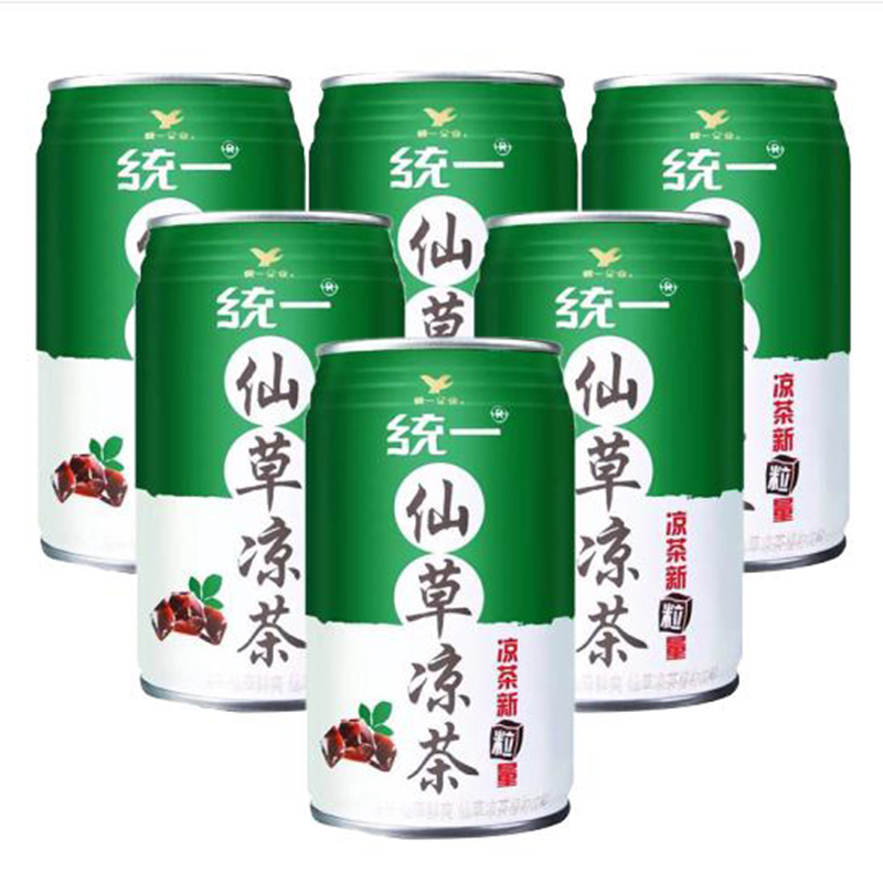 统一仙草凉茶植物饮料310ml12罐整箱