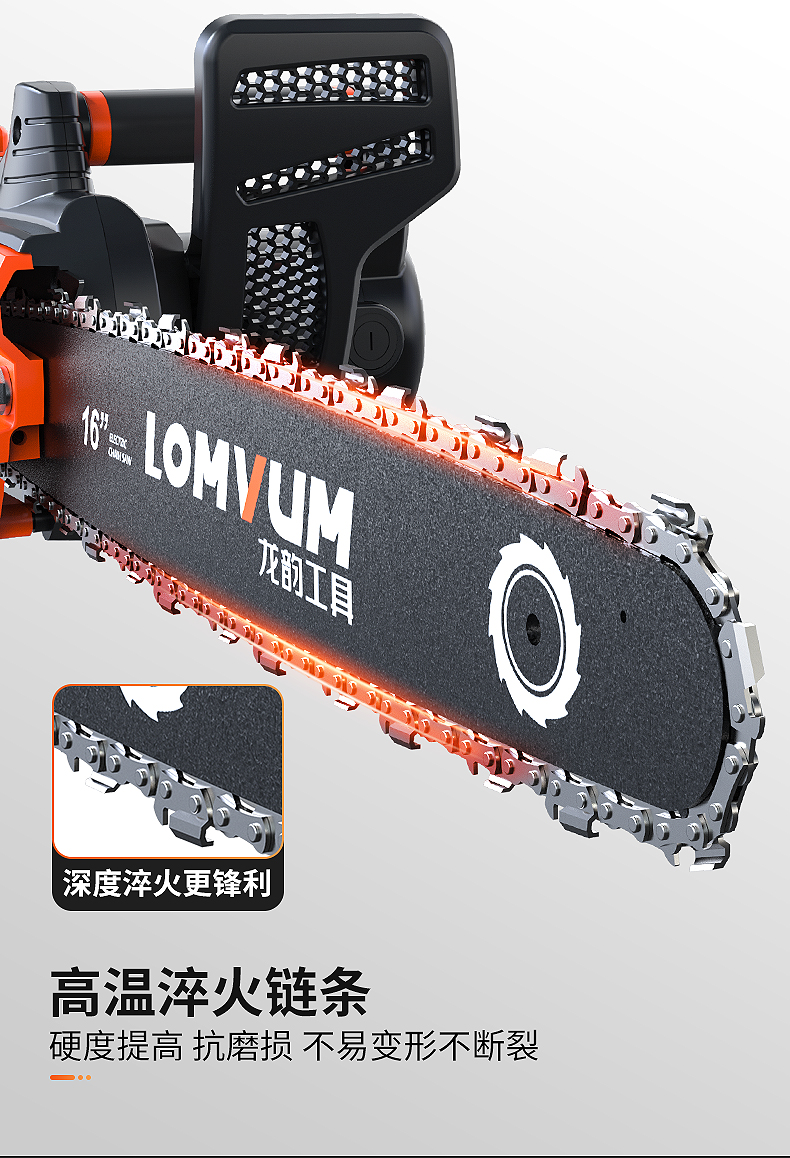 电锯伐木锯多功能手持木工据家用小型电链锯链条电动大功率6680w工业