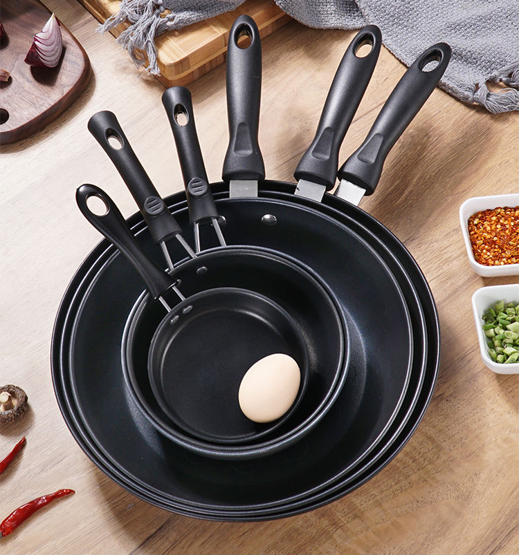 麦饭石平底锅大号多功能煎烙饼煎蛋电磁炉专用炒锅煎饼工具不粘锅