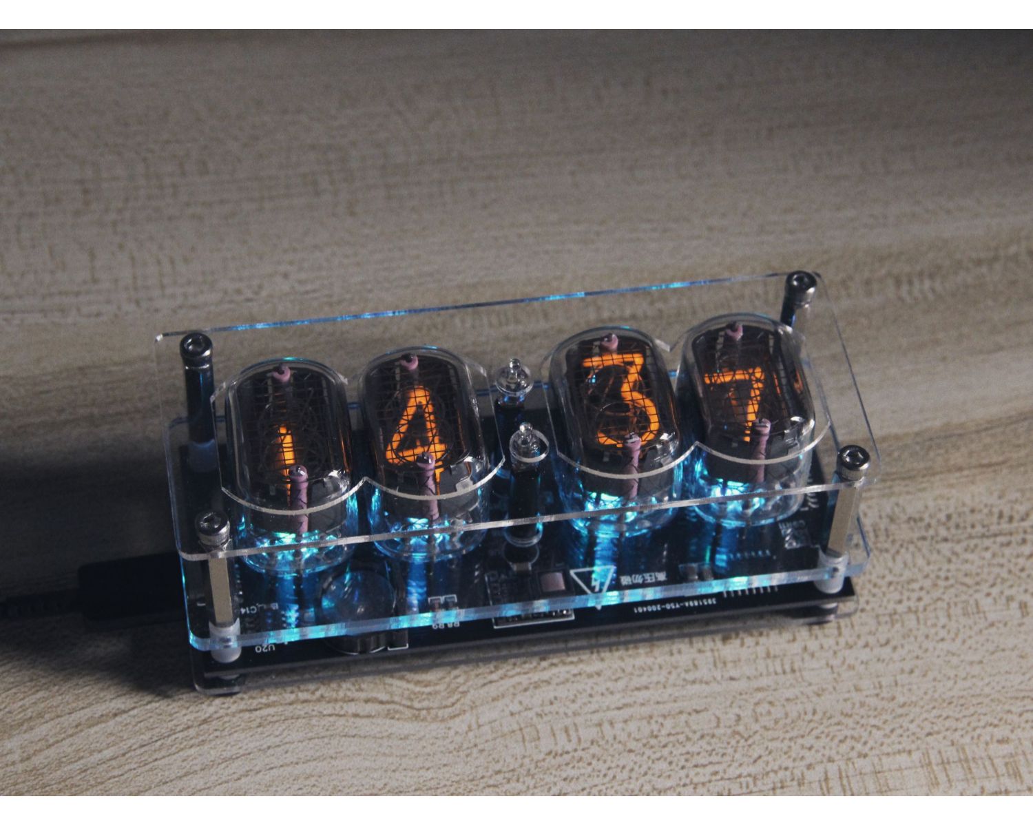 三维工匠辉光管时钟in12赛博朋克极客创意摆件电子管数字时钟礼物