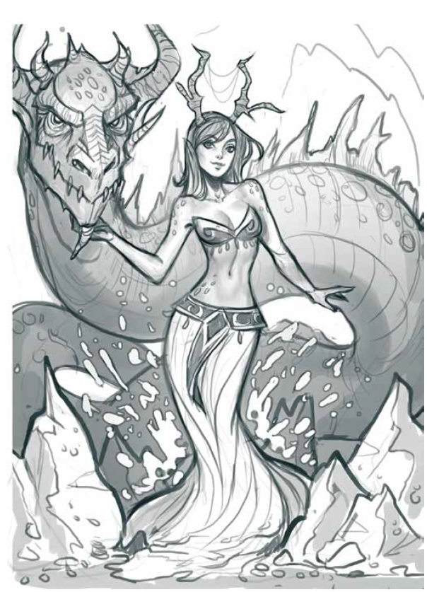 《幻想速写:角色篇》英国3dtotal.