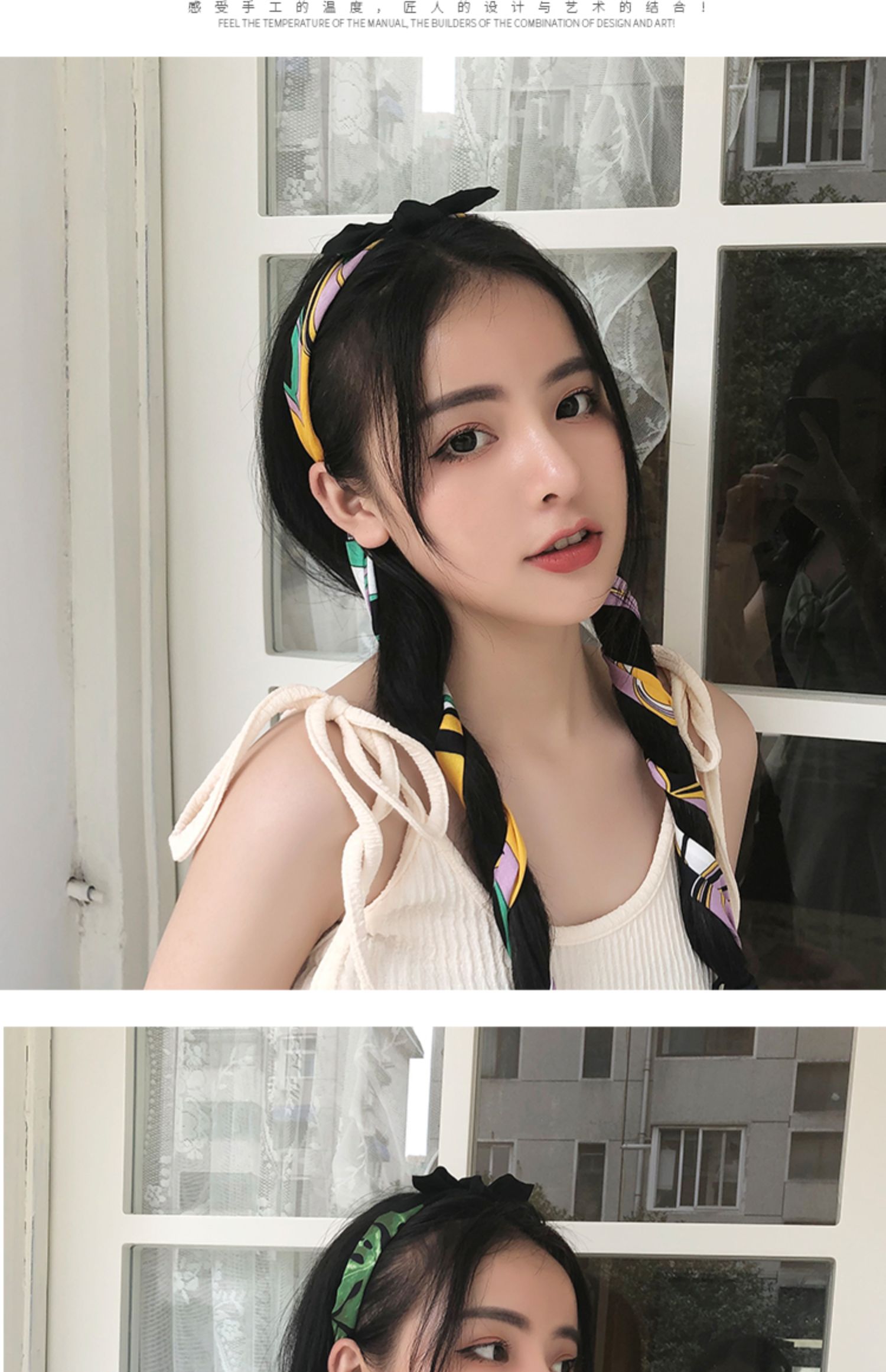 发箍发带女网红宽边防滑蝴蝶结洗脸头箍韩国简约百搭外出压发头饰