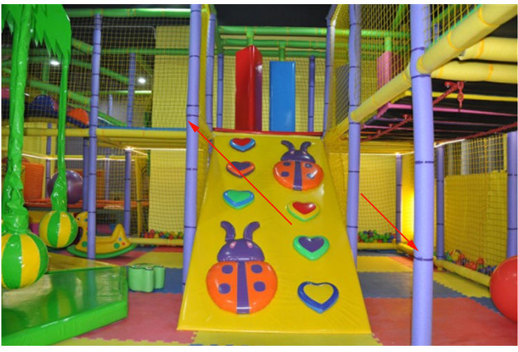 《【100根】淘气堡尼龙扎带8x350mm儿童乐园护套40厘米彩色平扣绑带