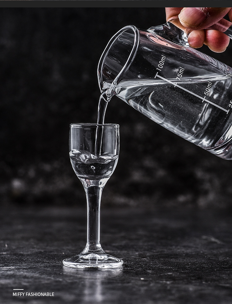 yicheng家用玻璃白酒分酒器酒杯套装100ml饭店用红酒醒酒器洋酒扎壶