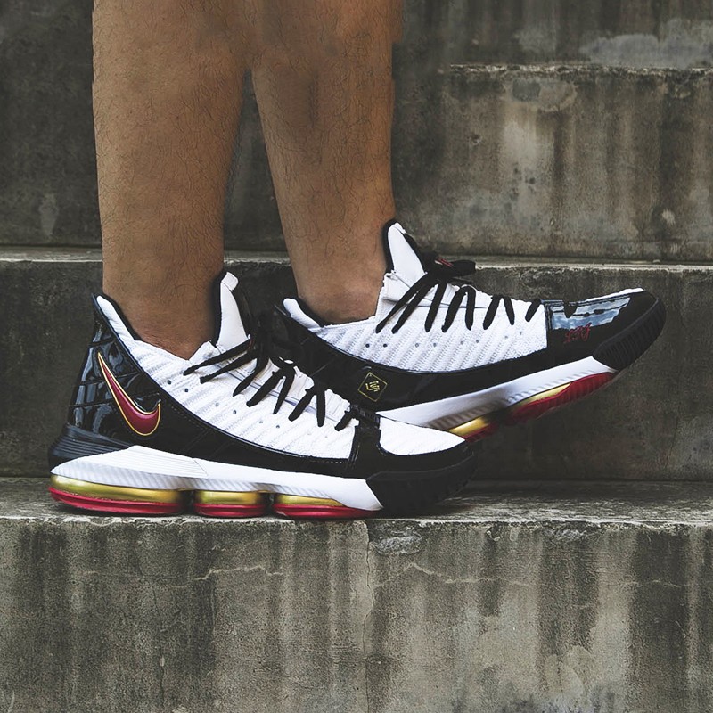 nike耐克19新款男鞋lebron16詹姆斯16代黑白缓震耐磨实战篮球鞋