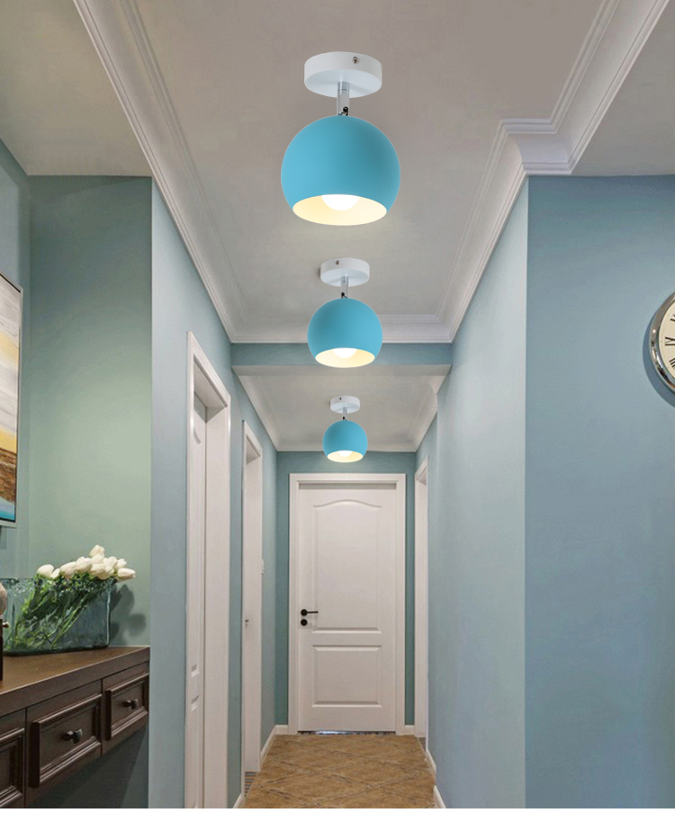 北欧走廊过道灯现代简约可调角度旋转个性创意玄关通道明装吸顶灯