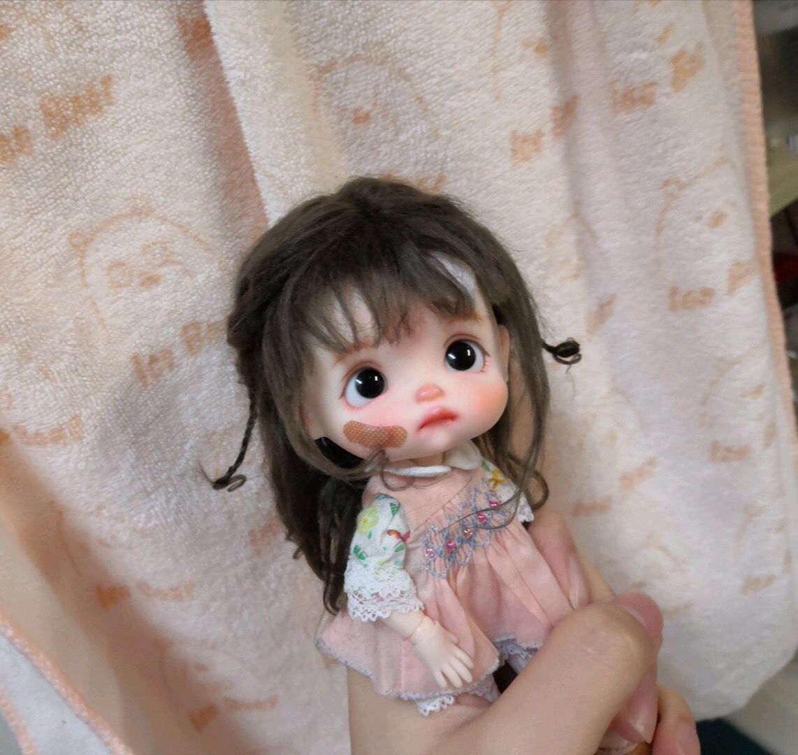 《bjd8分obll假发娃娃假发七夕情人节礼物儿童生日礼物(没有头) 8分