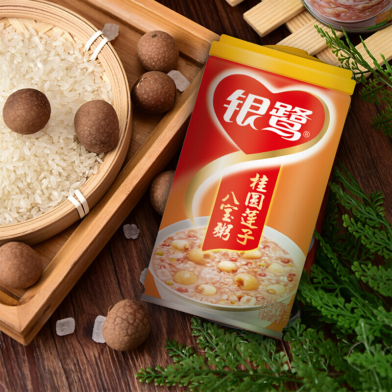 银鹭方便粥 银鹭八宝粥桂圆八宝粥360g*6罐 速食粥【价格 图片 品牌
