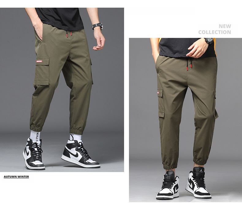 playfox休闲衣/裤 playfox工装裤男潮流贴袋舒适新款