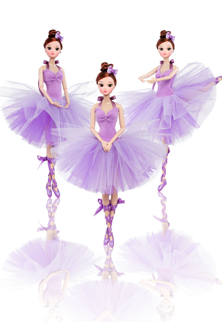 仙仙芭比娃娃芭蕾舞公主娃娃洋娃娃女孩闺蜜过家家玩具生日礼物 白