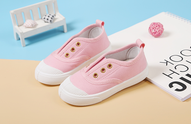 舒弗星(lachouffe)帆布鞋 春秋季小童帆布鞋男童单鞋女童2021新款白色