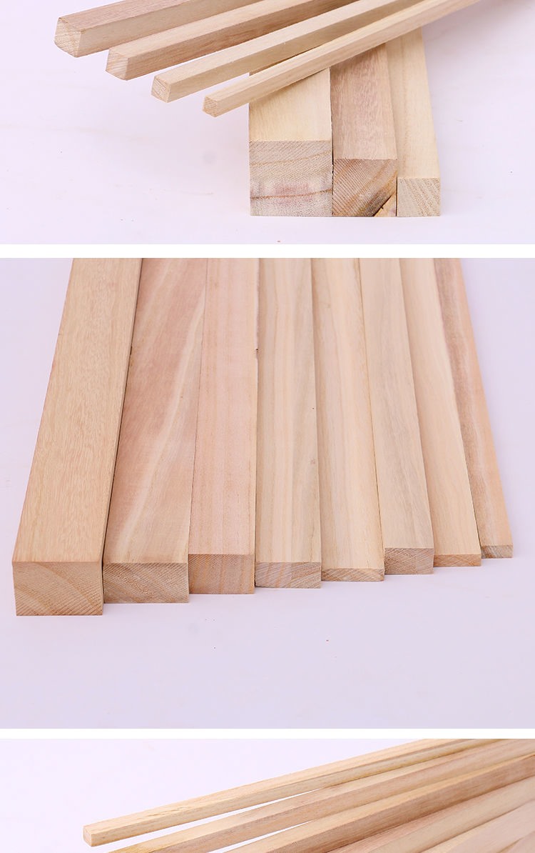 鑫隆小木条桐木方木条子实木木板材料长条短条装饰龙骨架长木板木