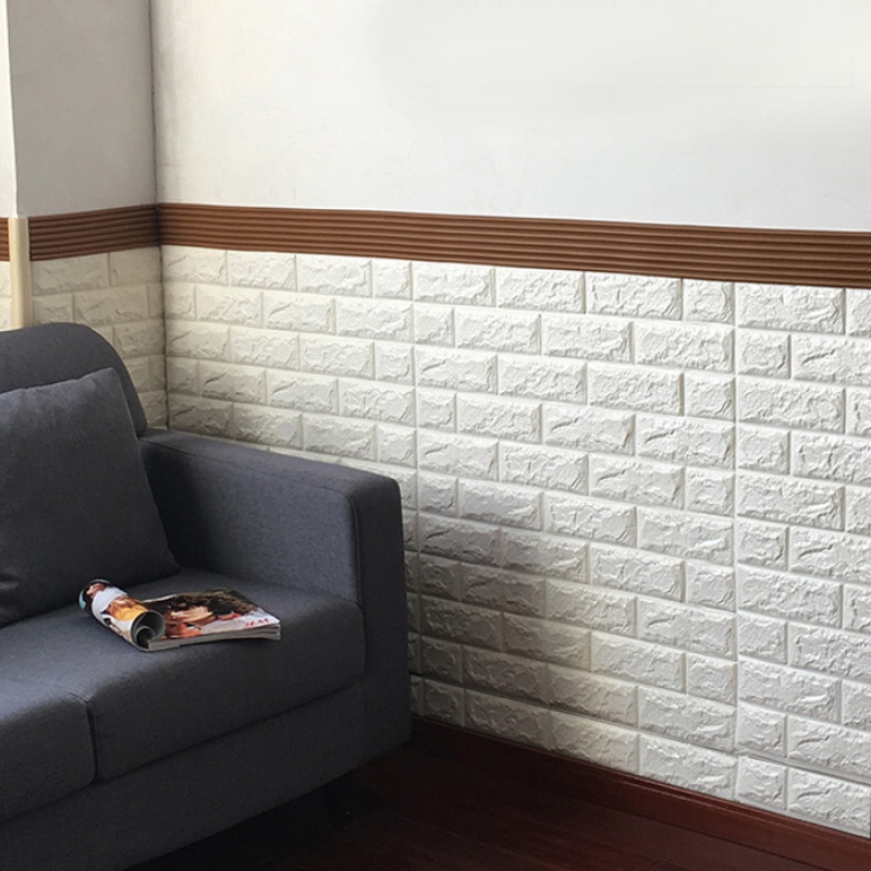 欧缔兰墙贴/装饰贴 墙纸自粘泡沫护墙板墙贴面翻新卧室防水保温改造