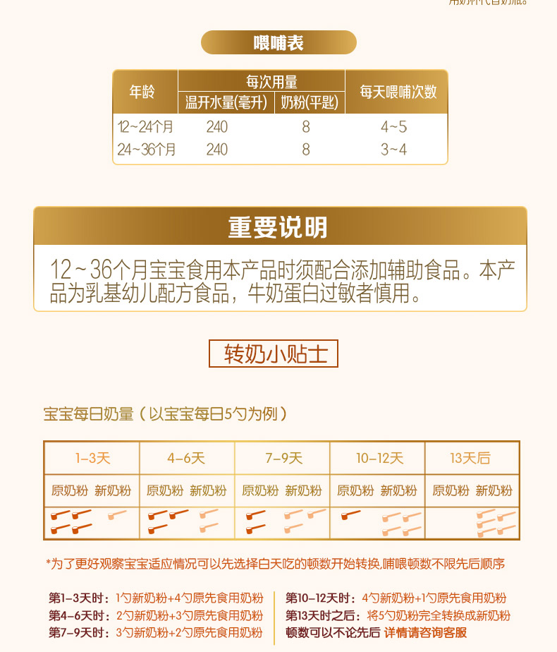 君乐宝奶粉3段1236个月恬适舒适成长幼儿牛奶粉800克罐装