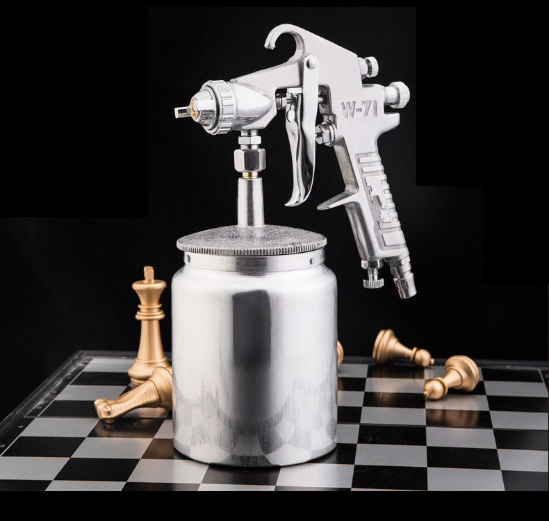 定做w-71气动喷漆壶枪喷涂喷雾器汽车涂料气动工业上下喷漆壶家具高