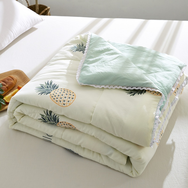 水洗棉夏季被子薄空调被夏凉被夏被春秋被单双人宿舍学生夏天
