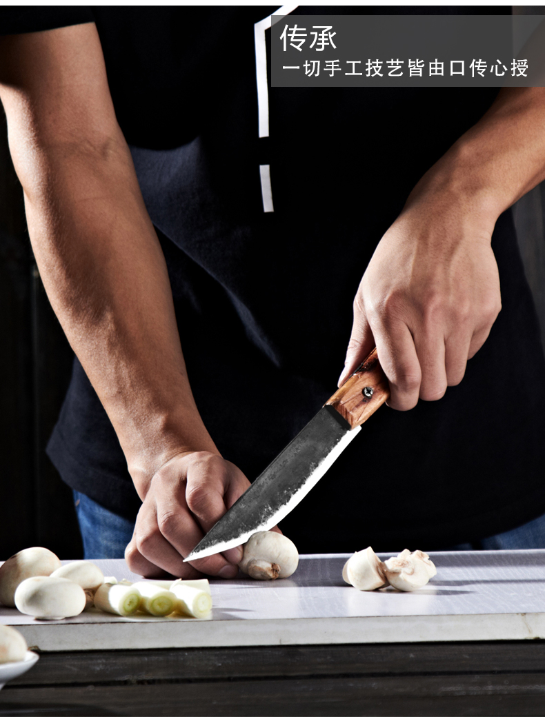 李麻子 屠宰小尖刀剔骨分割刀吹毛断发屠夫剥皮锋利卖肉专用特快刀