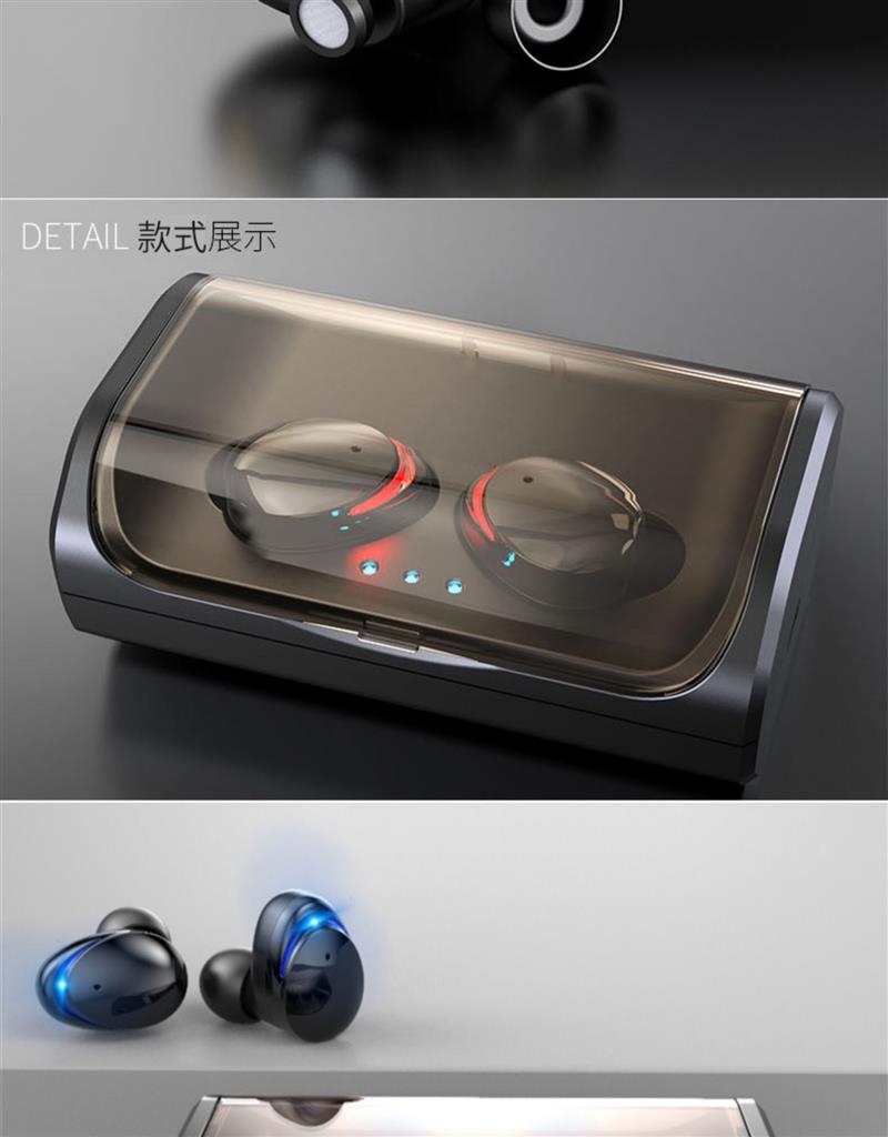 京弗耳机/耳麦tws-t8 金飞迅t8无线蓝牙耳机运动跑步开车双耳入耳式