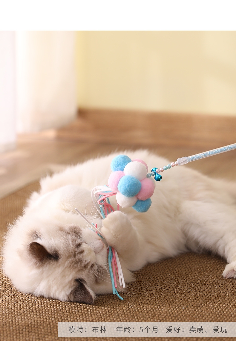 宠物逗猫棒猫玩具球仙女棒铃铛猫猫羽毛老鼠逗猫法耐小猫幼猫玩具
