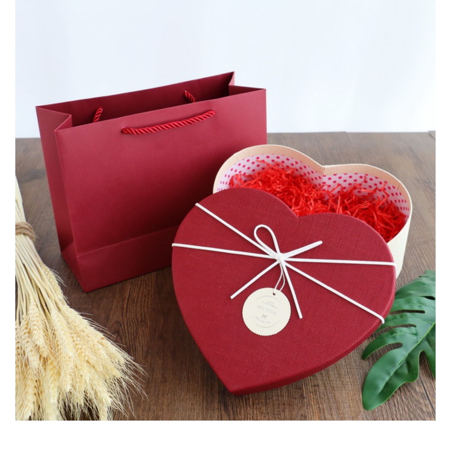 情人节心形礼盒空盒爱心盒子生日礼物包装盒仪式感小号口红礼品盒