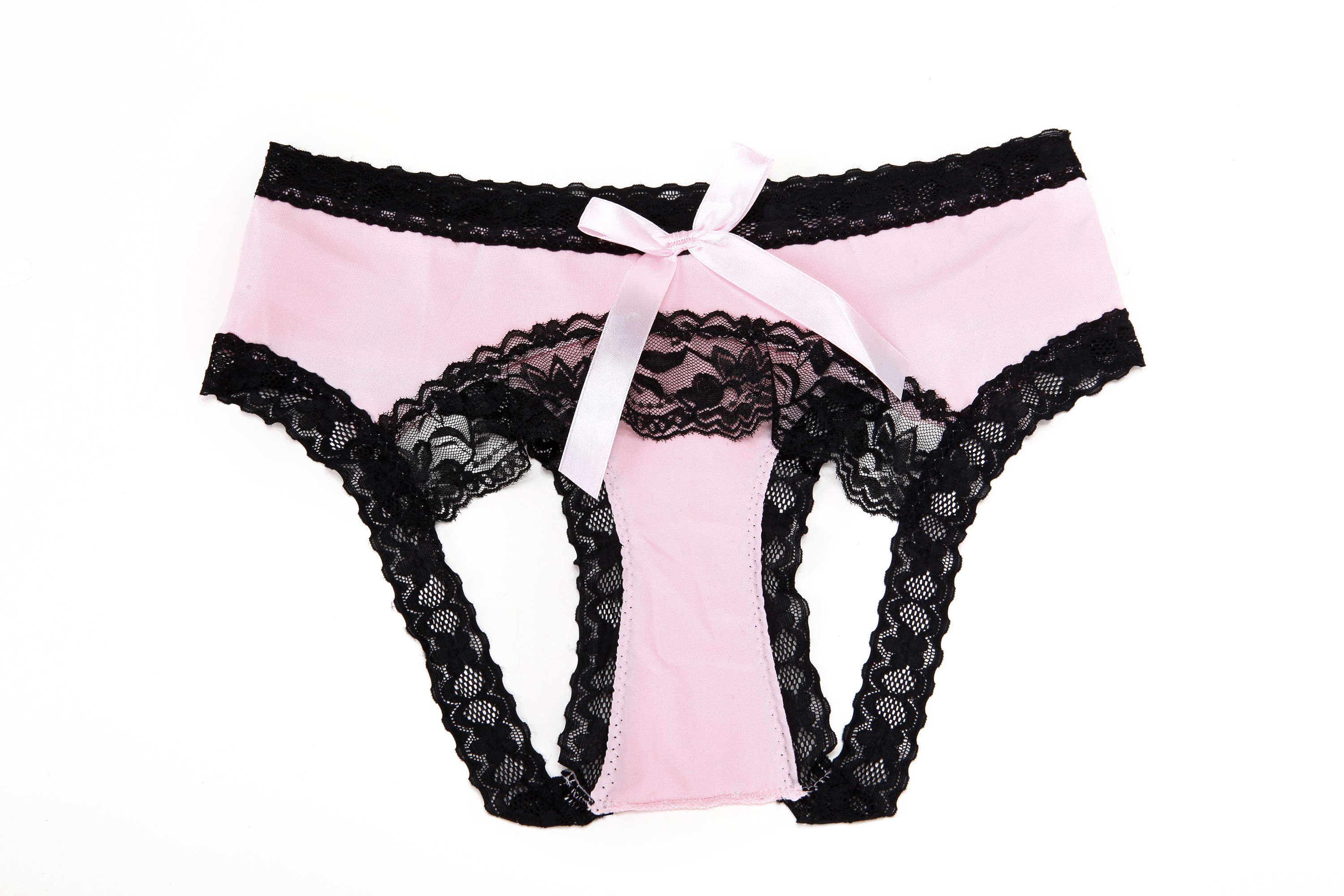 费琳情趣内衣 胖女码性感透明蕾丝开档免脱情趣内裤骚丁字裤女诱惑