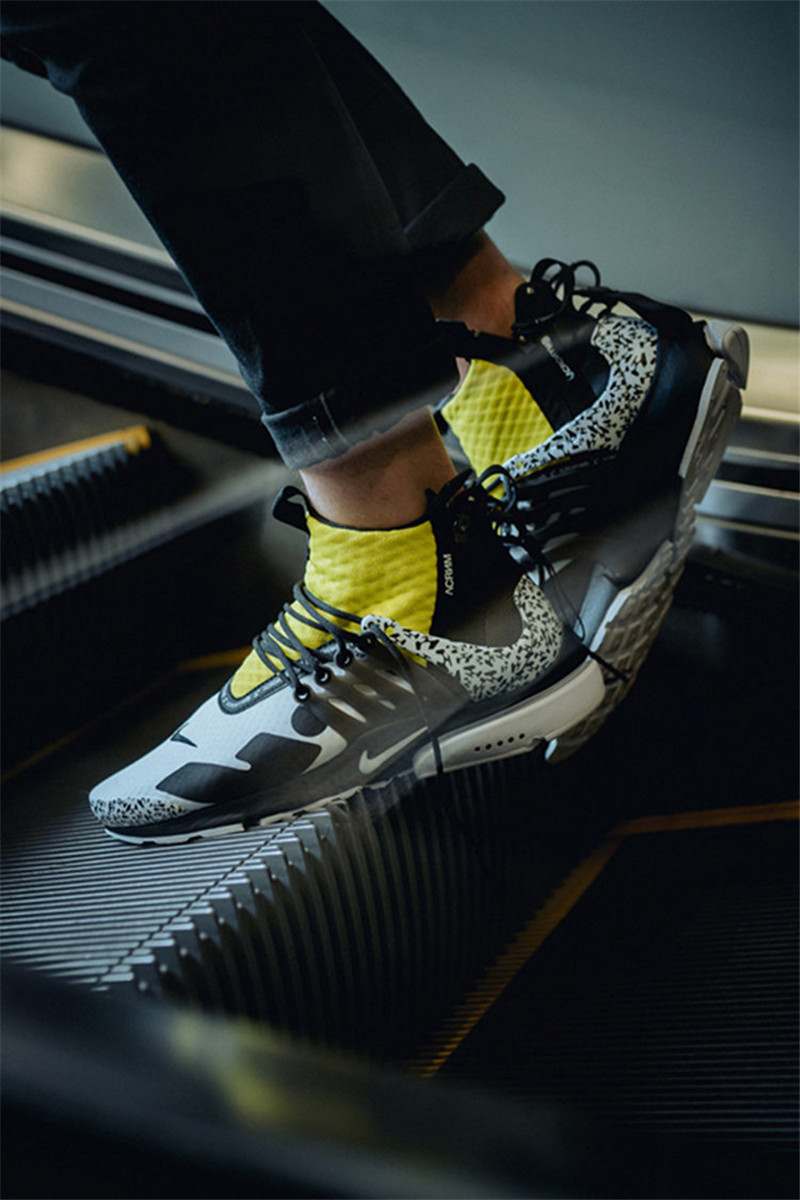 耐克acronymxnikeairprestomid联名机能拉链中帮男女运动跑步鞋