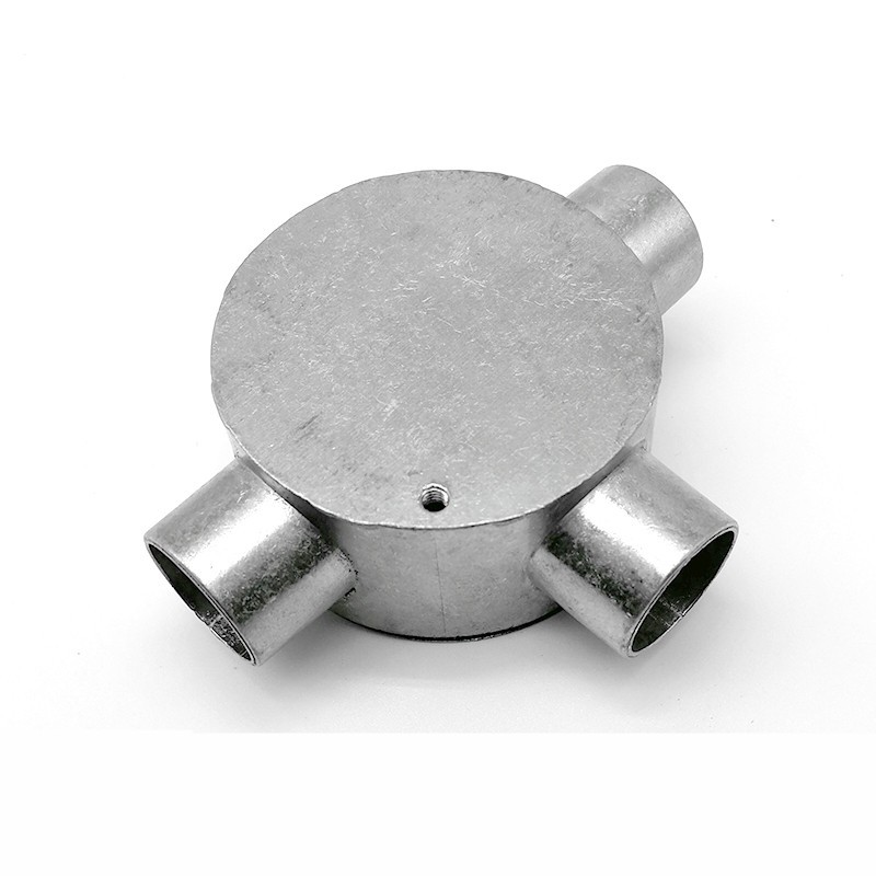 定做 jdg镀锌铁线管顶丝分线盒2025无牙快速连接三通kbg铝合金穿接线