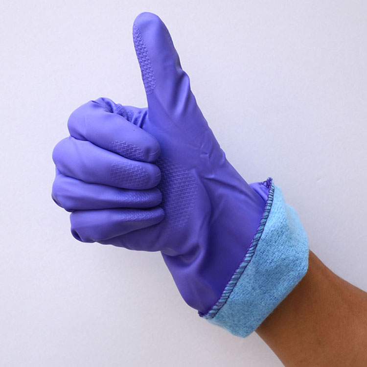 加厚保暖加绒洗碗家务手套洗衣工作胶皮厨房工作水产清洁手套【价格