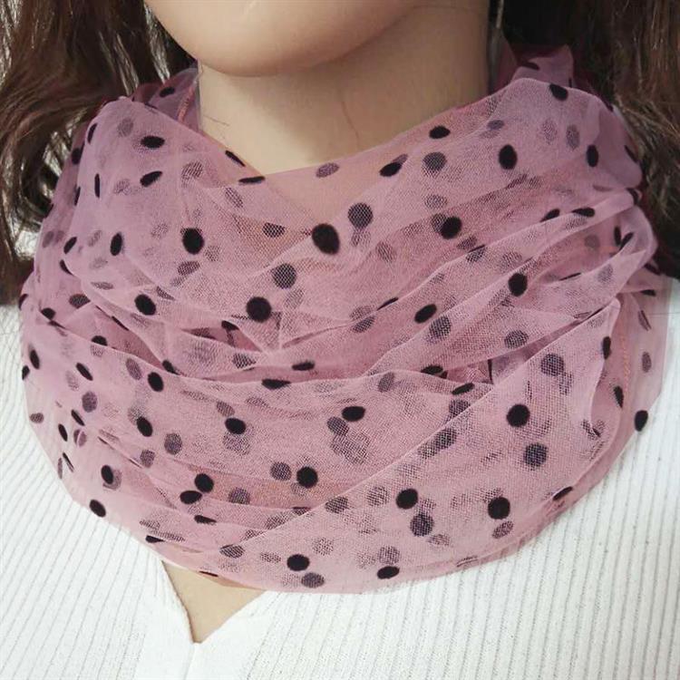 春夏季糖果色网纱蕾丝防晒护围脖套头女
