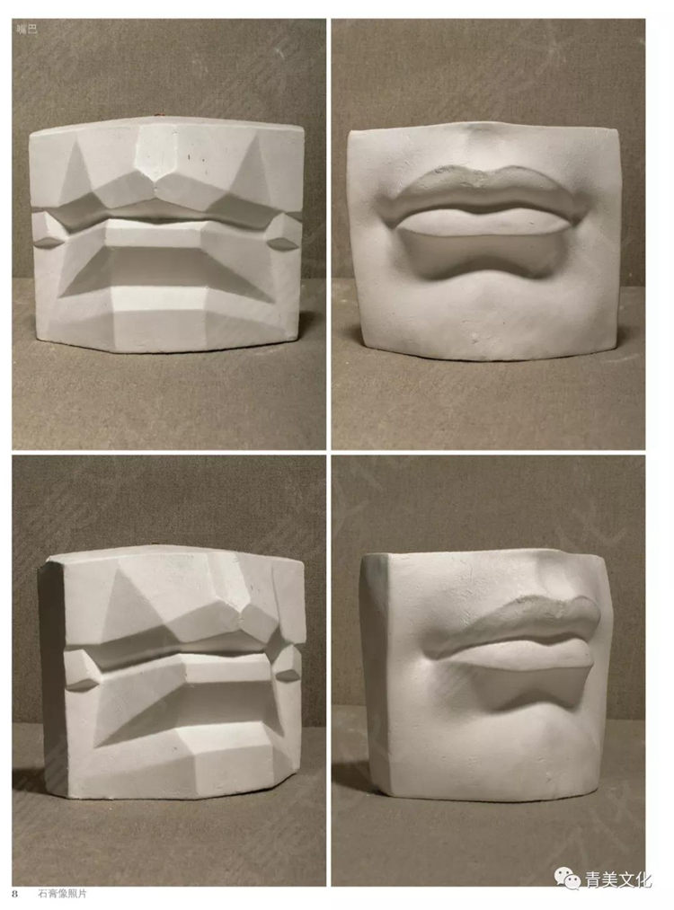 扎实石膏像照片 青美文化素描石膏人物头像肖像半身像五官临摹范本
