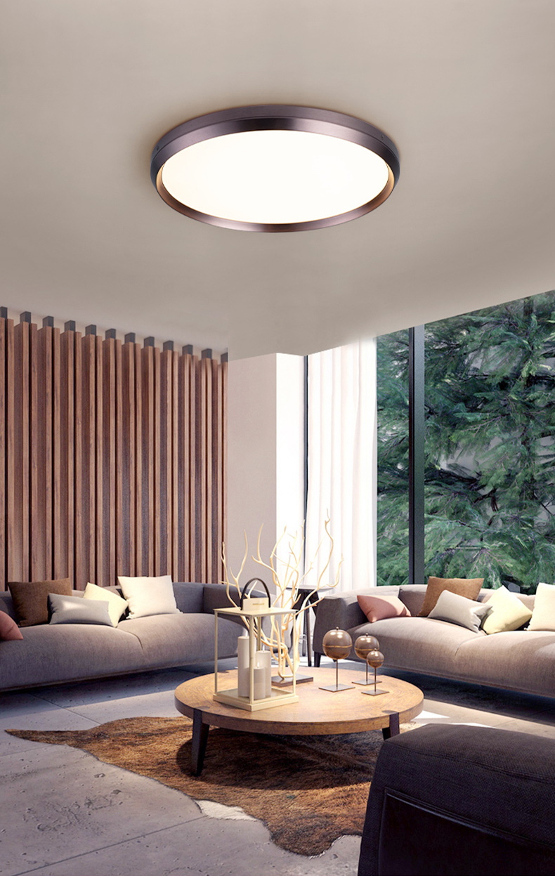 新特丽吸顶灯 新特丽超薄led卧室灯吸顶灯现代简约大气主卧灯具遥控调