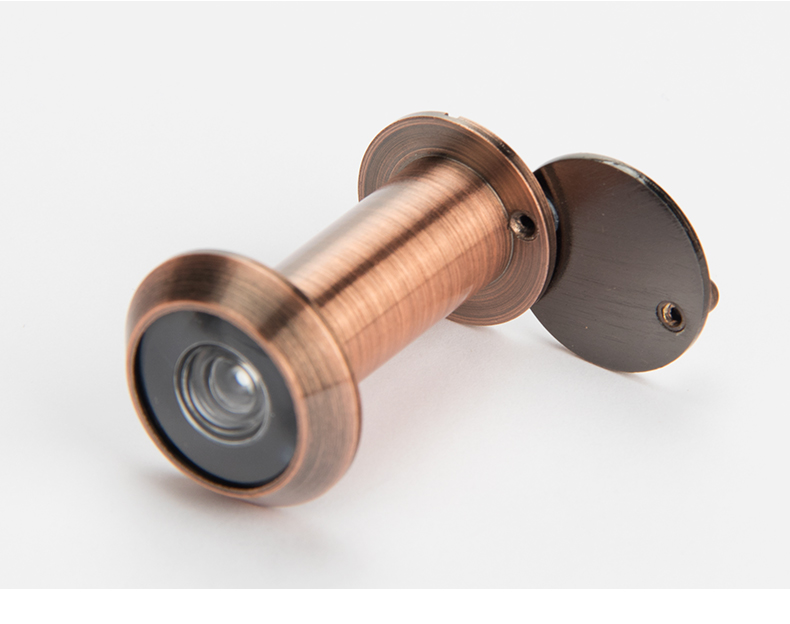 家用防盗猫眼带后盖老式通用纯铜可视广角高清全铜监控镜猫眼