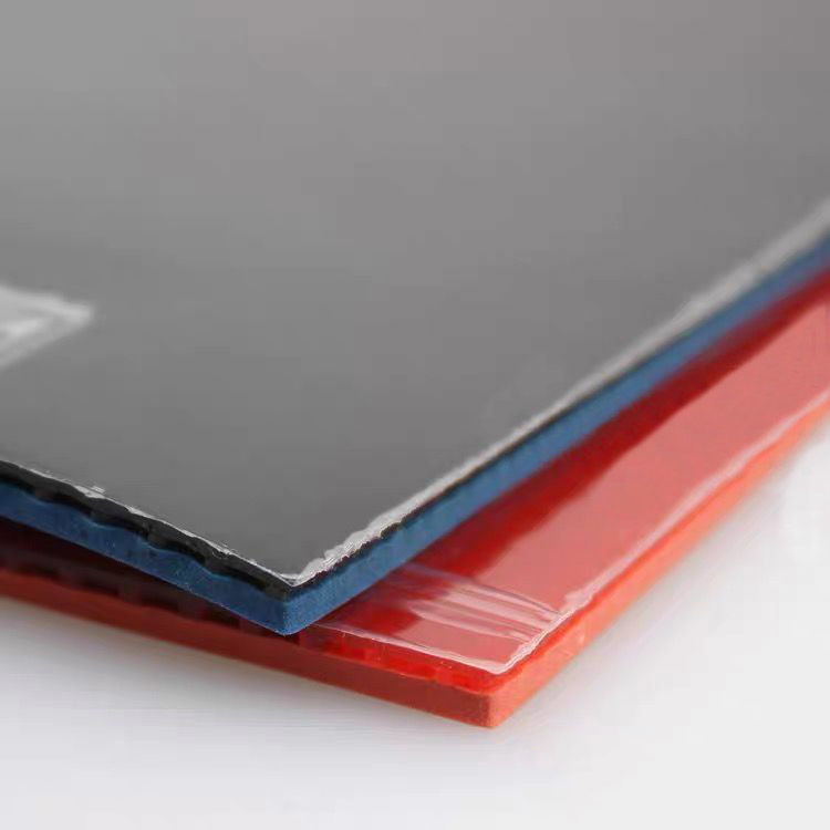 德国波尔体育600专业训练套胶省训乒乓球拍胶皮反胶送护膜u3黑色一片