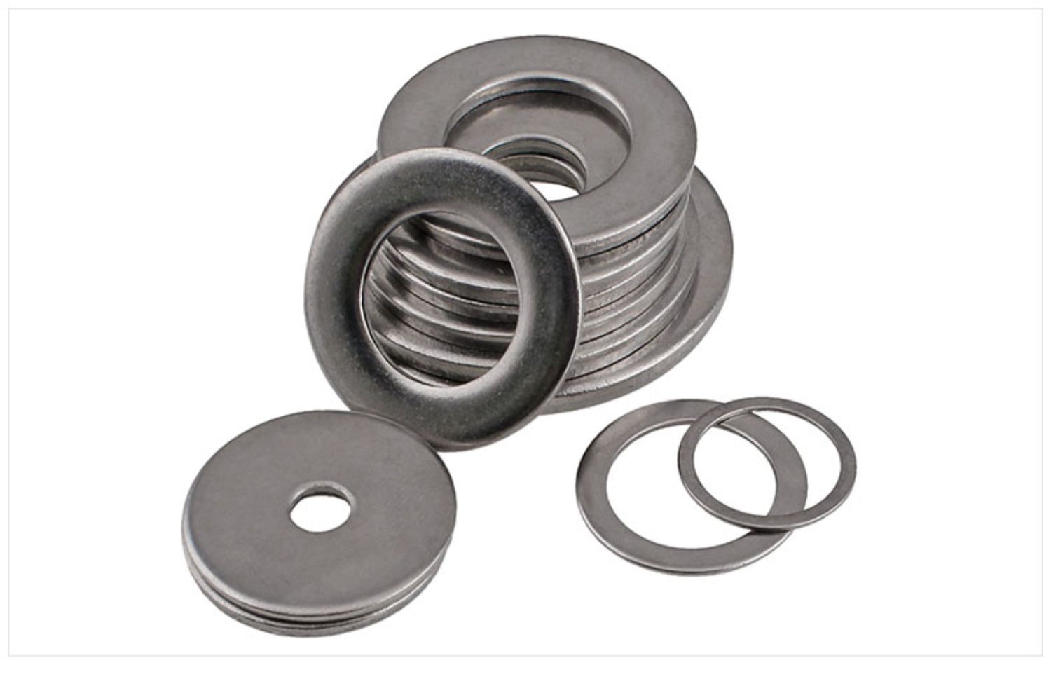 jing ping304不锈钢垫片金属螺丝平垫圈gb97加大加厚介子圆形m2m3m4m5