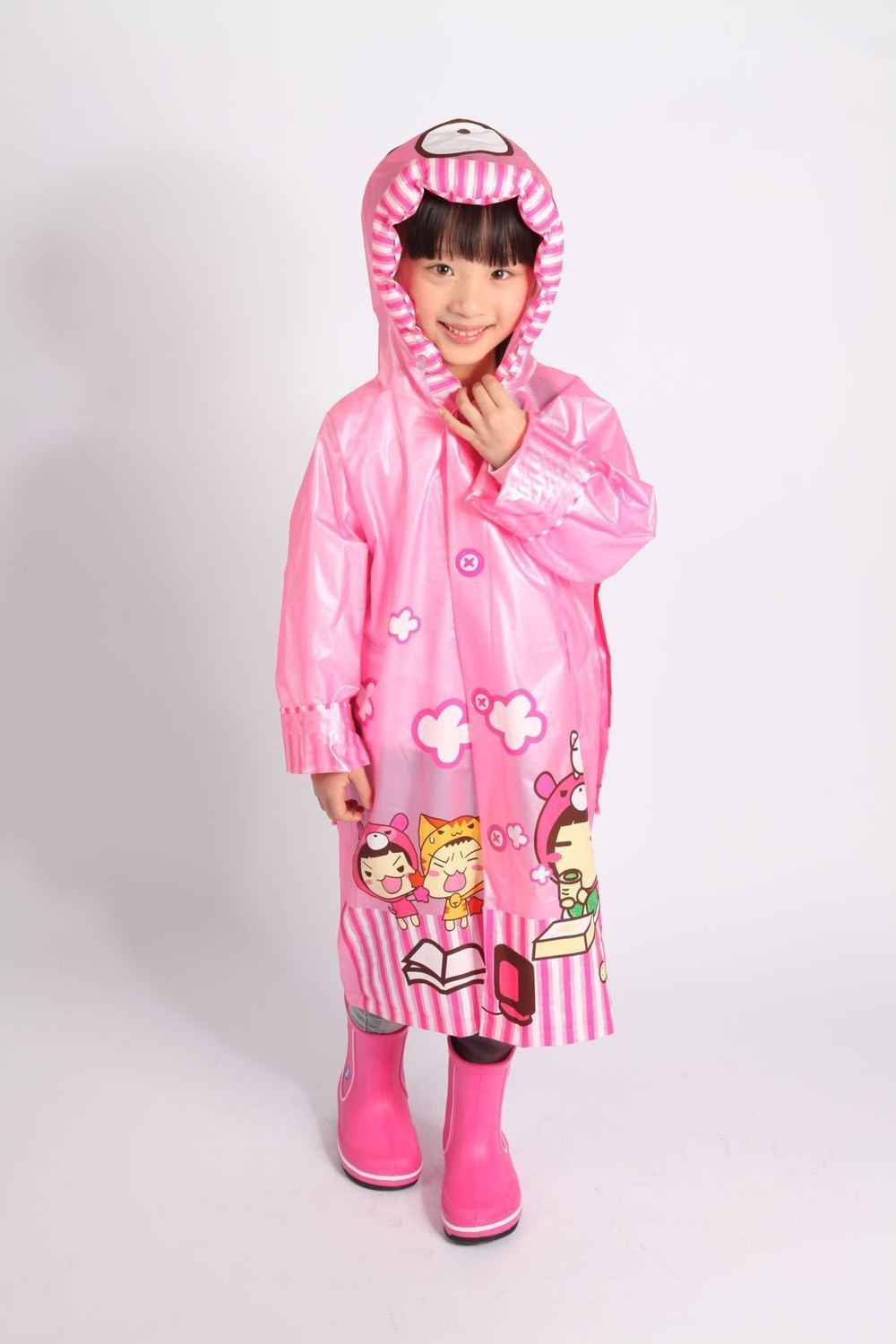 儿童雨衣卡通造型010岁宝宝男童女童幼儿园小孩小学生防水雨披小鳄鱼