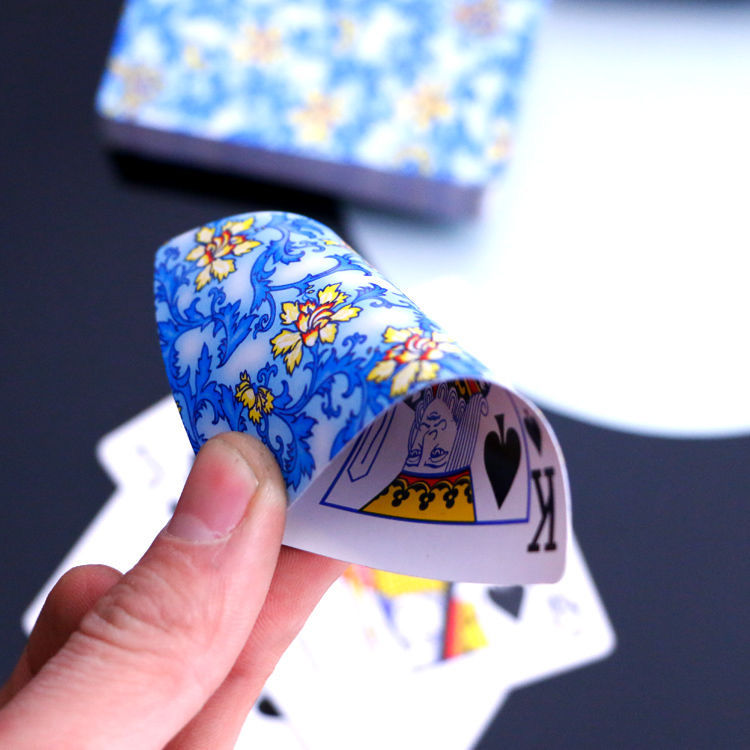 10副装尚将青花瓷608扑克桥成人斗地主创意加厚纸818青花瓷10副