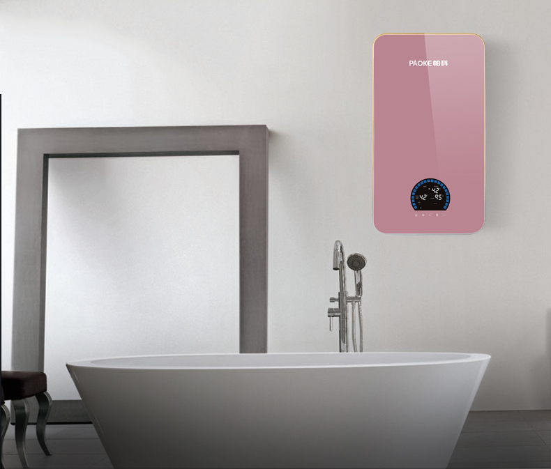 帕科电热水器蓝牙音乐电热水器淋浴洗澡18升速热式电热水器k95518智能