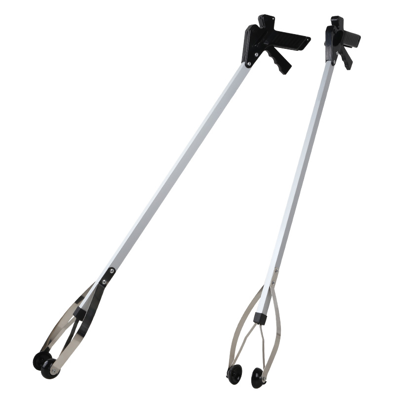 环卫垃圾夹拾物器长柄捡垃圾加长夹子铝合金钳子家用户外取物器