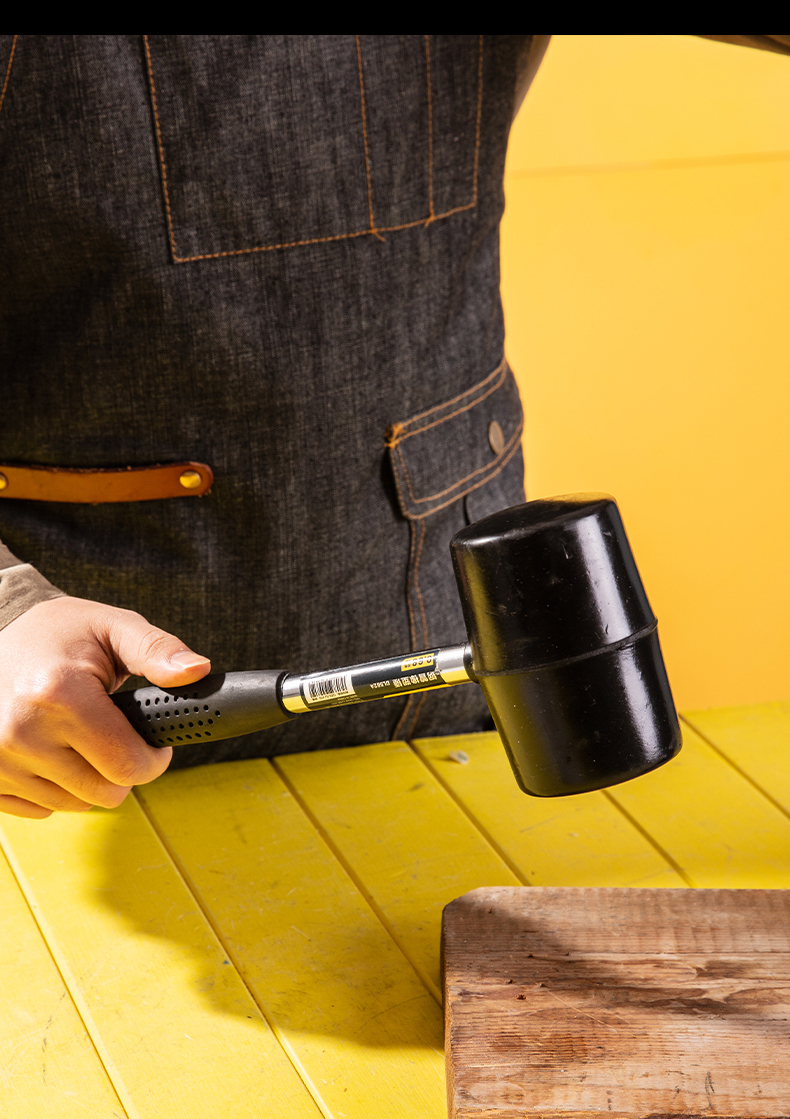 jing ping橡胶锤子牛筋橡皮锤子瓷砖硅胶胶锤安装锤拍打皮锤装修橡皮