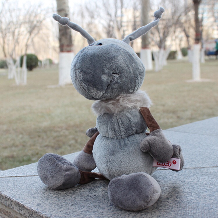 nici蚂蚁毛绒玩具公仔摆件布娃娃车饰小蚂蚁玩偶礼品儿童