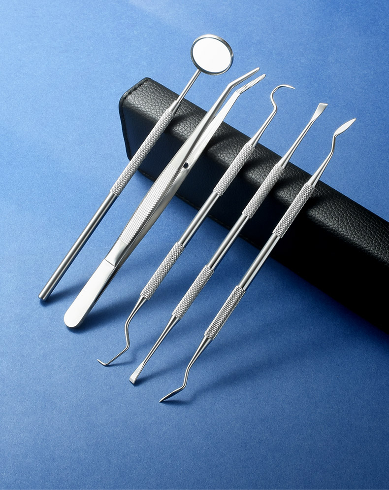 三维工匠剔牙工具掏牙缝器 304不锈钢牙签钢抠挑牙勾清理修牙齿清洁