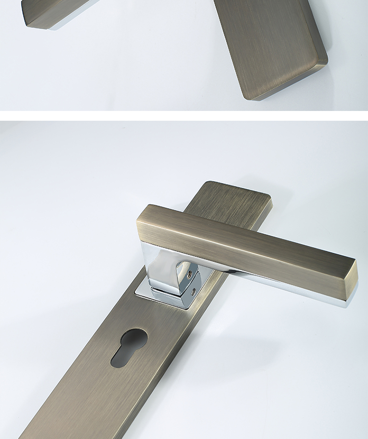 门锁室内卧室现代房间门锁具家用通用型木门把手锁子敬平