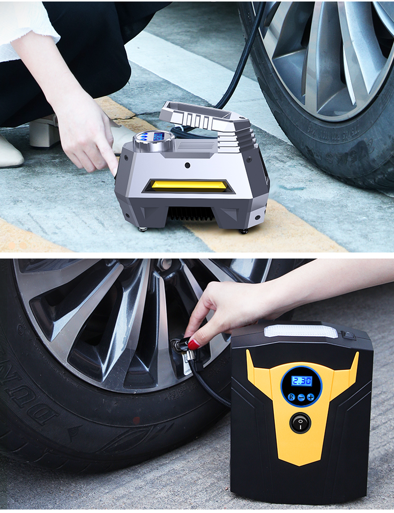 小车充气泵车载充气泵12v小轿车便携式汽车用打气泵电动轮胎多功能