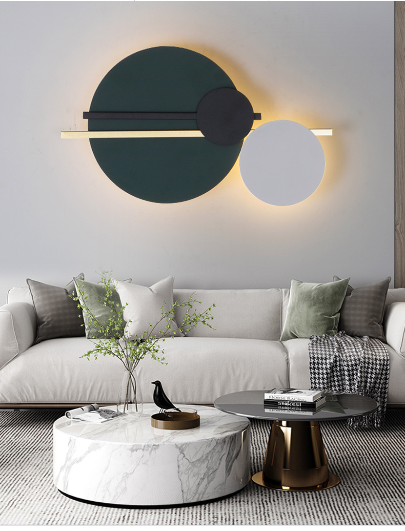 惜光者北欧现代壁灯客厅电视背景墙灯卧室过道装饰壁灯轻奢简约灯具