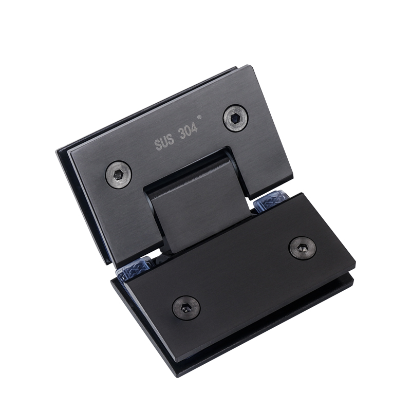 jing ping双向玻璃门合页浴室夹淋浴房无框实心门夹折页铰链304不锈钢