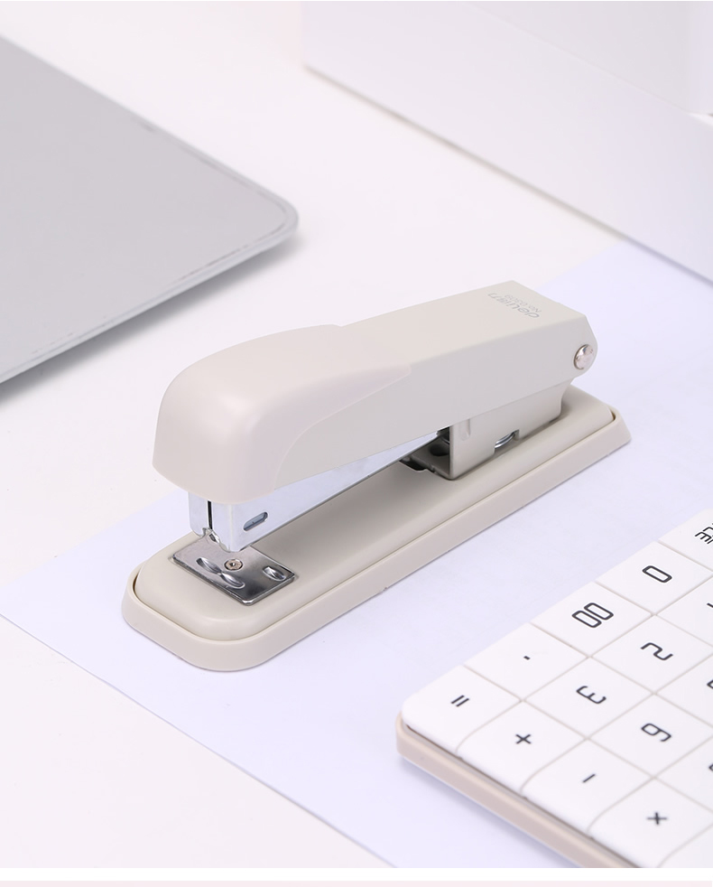 得力0305订书机学生用多功能订书机办公用品省力中型12号订书器可装订