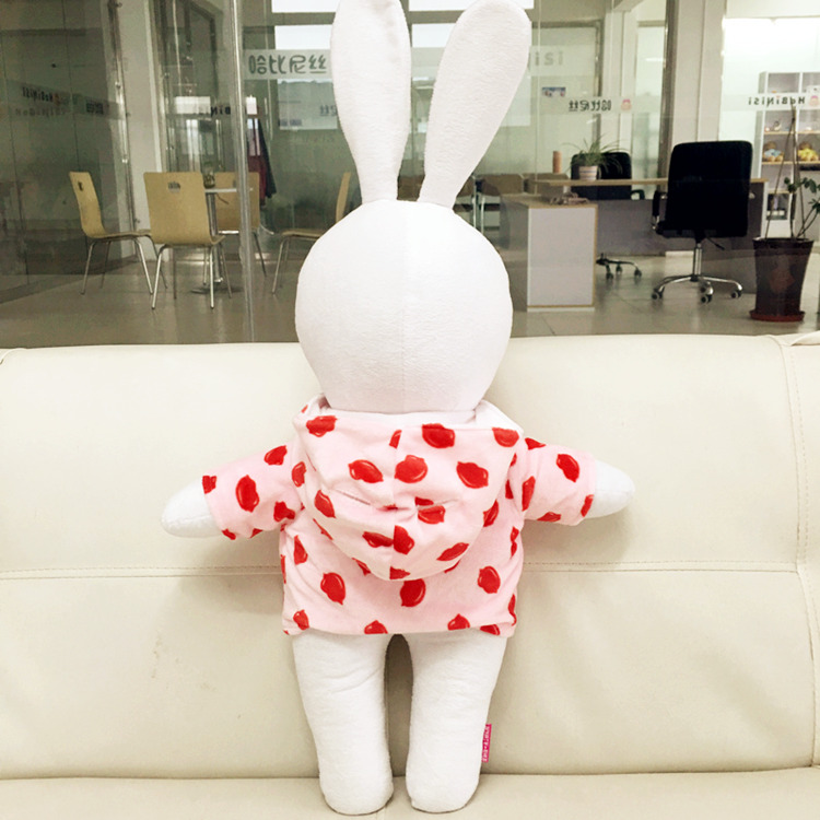 diy娃娃定制照片抱枕人形玩偶兔子公仔定做不二兔生日礼物送女友