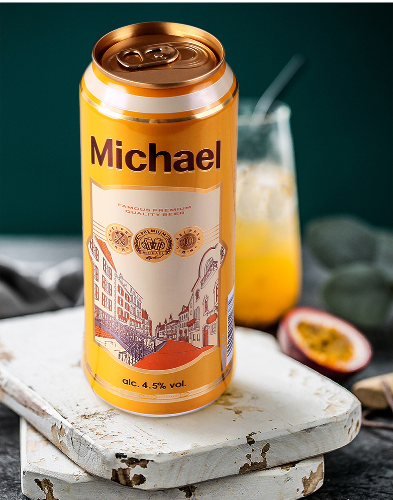 米歇尔波兰进口黄啤酒500ml24罐装