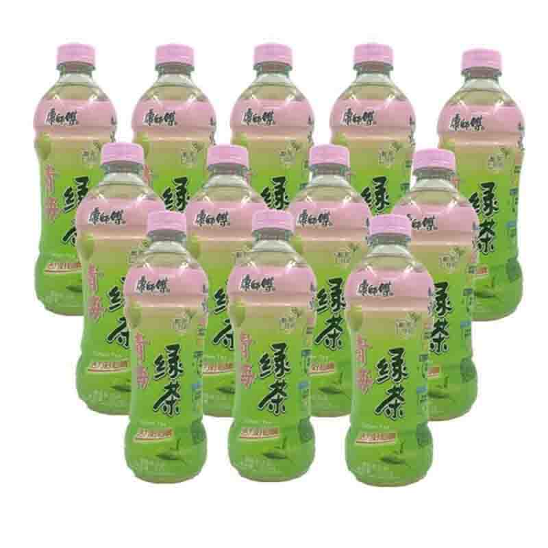 新品康師傅青梅綠茶500mlx9瓶15瓶新口味酸甜甘韻茶飲料學生聚會夏季